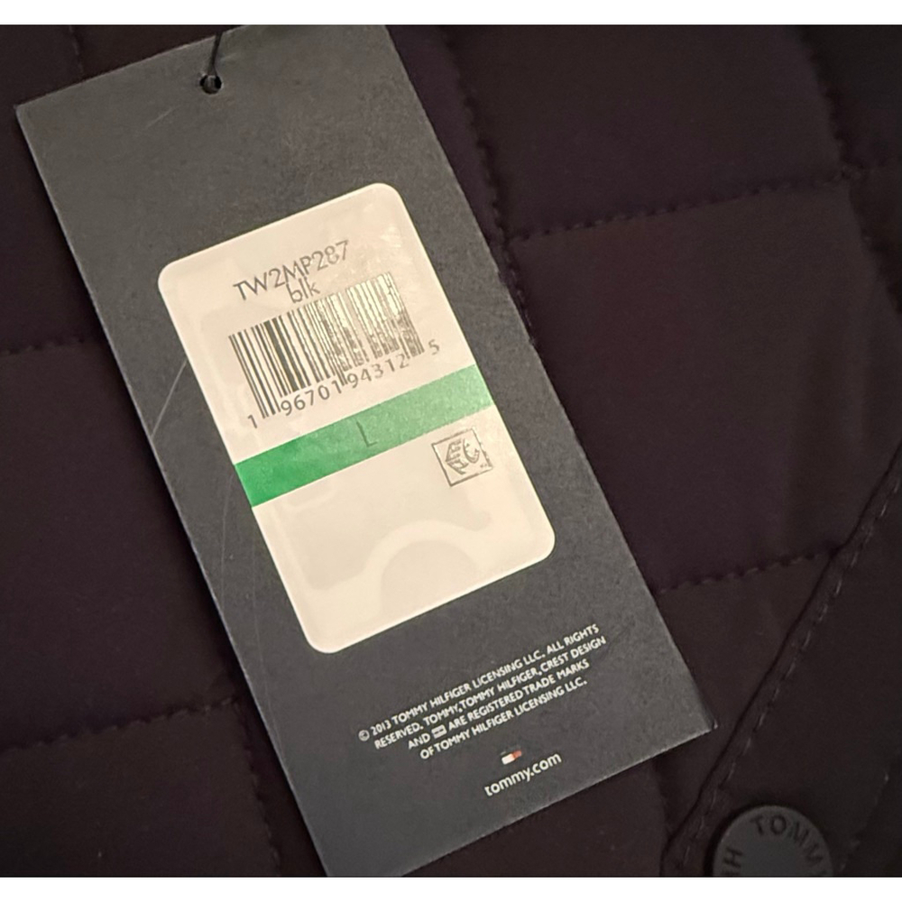 NWT Women's Tommy Hilfiger Quilted Shacket L Black - Picture 8 of 14